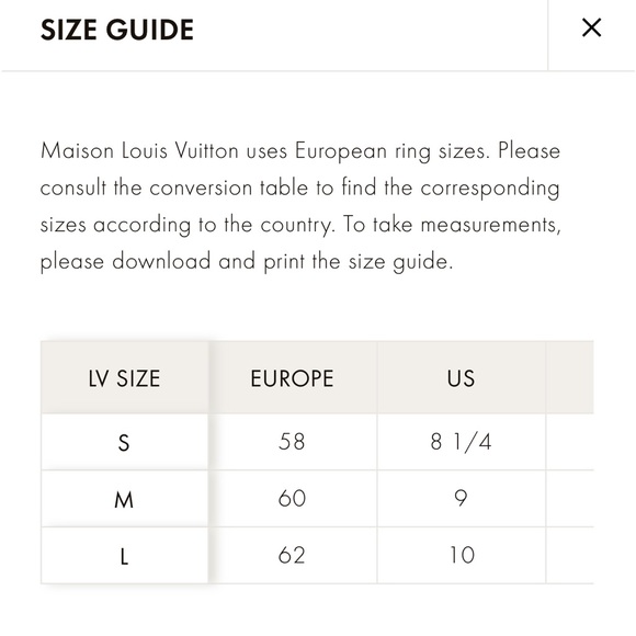 Two perfect condition LV ring set size M - Picture 2 of 3